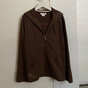Tommy Bahama Brown Full-zip Hoodie